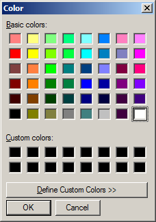 Интерактивная панель выбора цвета программы ColorMania
