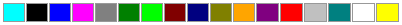 Стандартные цвета HTML и CSS
