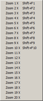 Пункт меню Zoom Factor программы ColorMania