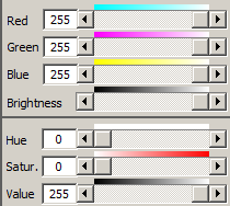 Панель цветов RGB и HSV программы ColorMania