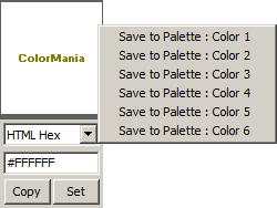 Первый способ добавления цвета на палитру в программе ColorMania